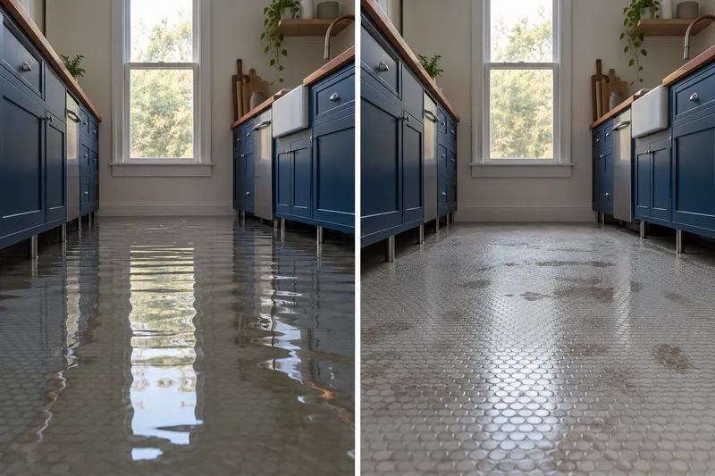 Water Extraction Near Crawford Park — fixed room before and after pooled water removal